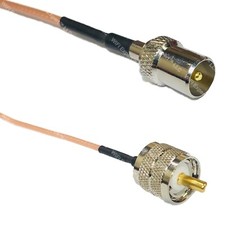 RG316 DVB TV Pal Male to PL259 UHF Male RF Cable Rapid-SHIP LOT