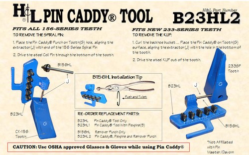 H&L 23 230 Flexpin Remover Removal Tool Pin Caddy B23HL Add Flex Pins 156 B23F - Picture 9 of 11