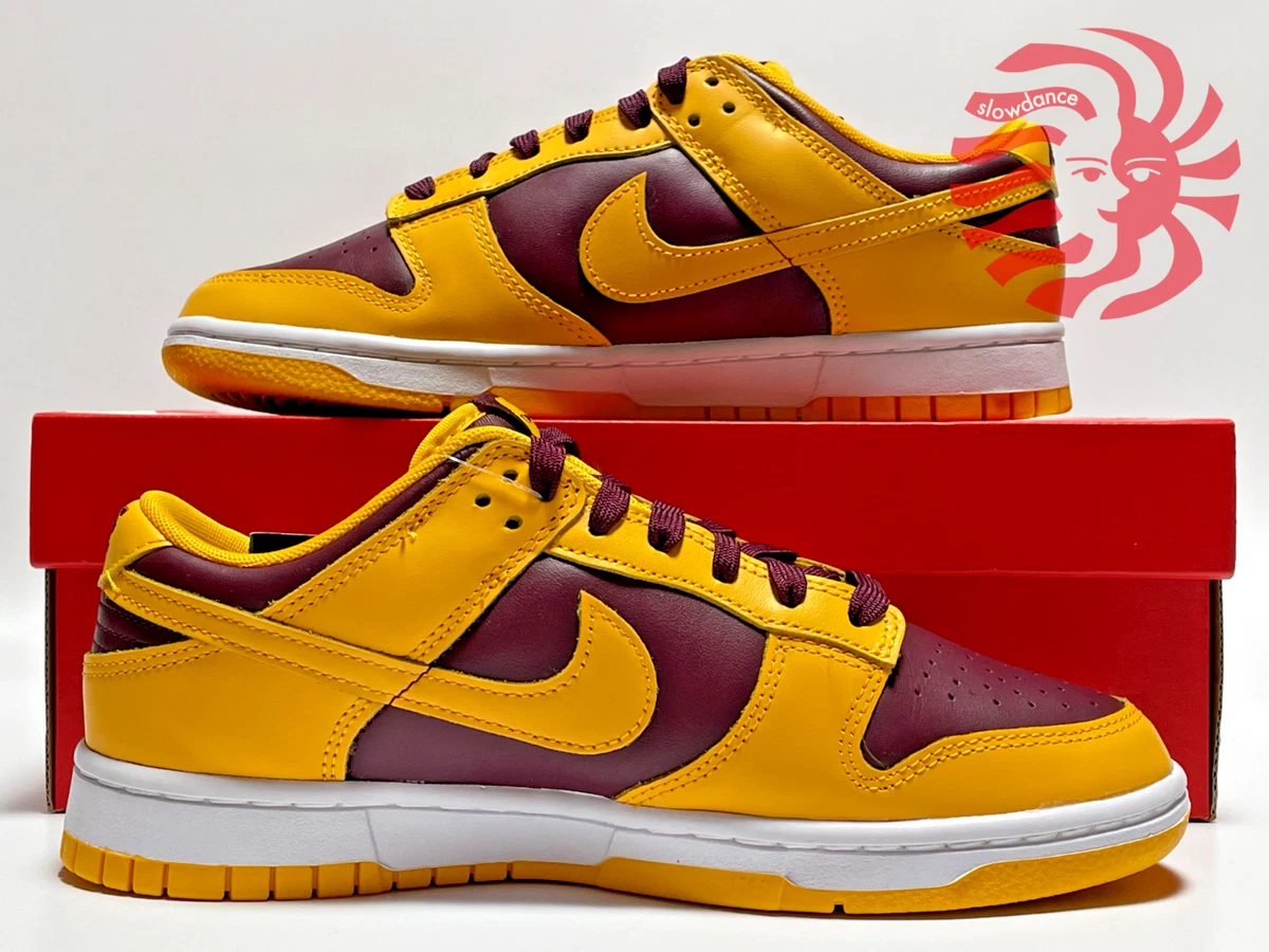 Nike Dunk Low Retro University Gold and Deep Maroon [US 6-12