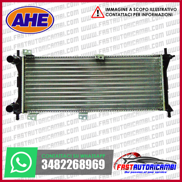 Radiatore acqua Raffreddamento motore Fiat Panda 141/_ AHE 109.326