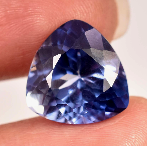 Natural 12.60 Ct Royal Blue Kashmiri Sapphire Lovely Loose Gemstone - Picture 4 of 5