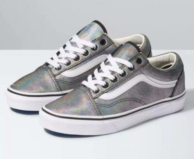 VANS Old Skool Iridescent Changing Colors Suede Leather Lace-Up Shoes Unisex NWT
