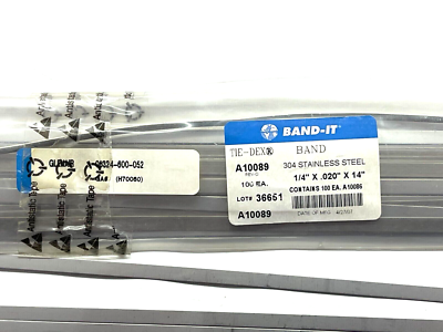 2 PIECE LOT) 600-052, A10086, M85049/128-3, Band-it ¼