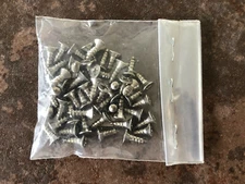 Stainless Steel Flat Head Phillips Sheet Metal Screws #8 x 1/2" - 100 CT