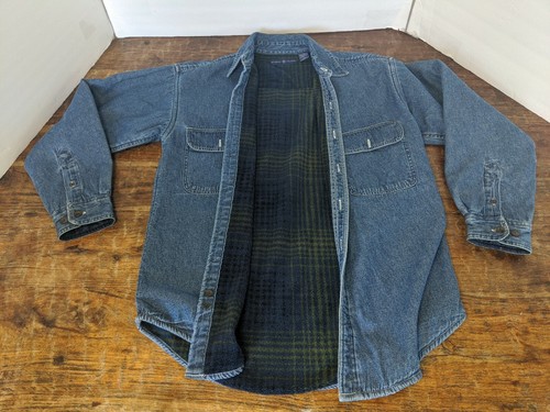 Blue Jean Denim Fleece Lined Quilted 