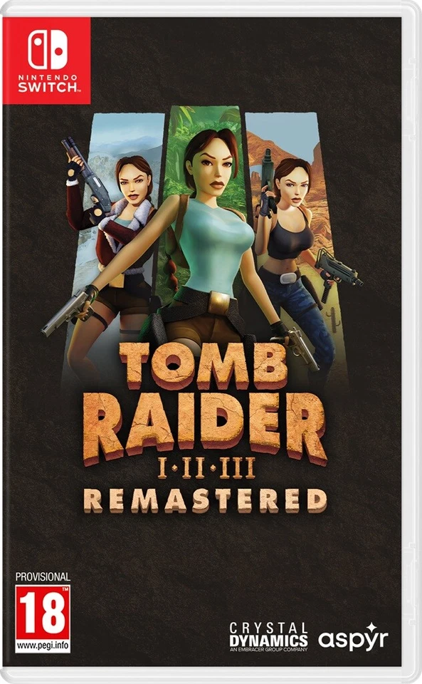 Tomb Raider I-III 1 2 3 Remastered (Switch) New