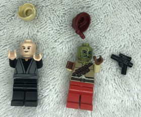 Lego Star Wars 9496 Minifigures Luke and Kithaba w/ Blaster | Desert Skiff