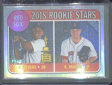 2018 Topps Heritage Chrome Refractor Rookie #THC-189 Rafael Devers 192/569