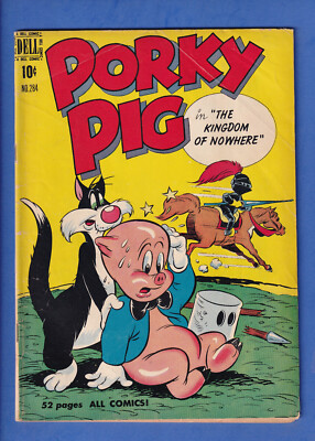 Four Color #284 Porky Pig in Kingdom of Nowhere  Dell Comics 1950