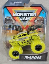 Spin Master Monster Jam Monster Truck-Yellow Avenger-Die Cast 1:64 Scale NEW!