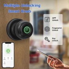 Tuya Smart Fingerprint Door Locks Biometric App Control with Keypad Door Knob