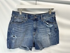 Levi High Rise Denim Cut Off Shorts 5 Pocket Design 3" SZ 14 Waist-30"