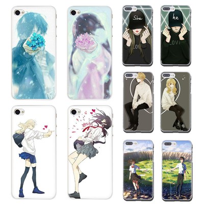 Couple avatar Hard Phone Cover Case for iphone XS Max XR X ...