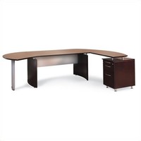 Computer Desk Workstation Table 72 Wood L-shaped In Mahogany Transitional on sale Computer Desk Workstation Table 72 Wood L-shaped In Mahogany Transitional on sale