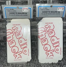 Vintage Retro Radio Shack Realistic Cassette Mailers TWO 6pk Standard Cassettes