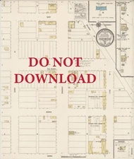 1916 Very Detailed COPY City Map Highwood Montana Perfect for researchers