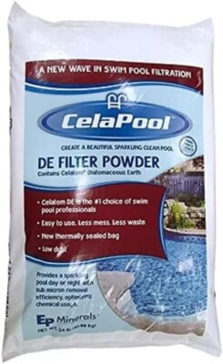CelaPool Low Dust Swimming Pool DE Filter Media 24 Lb
