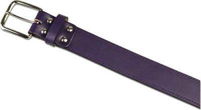 Ceinture de sport en cuir de crocodile véritable, gris plomb
