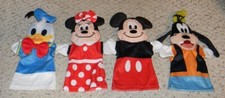 Walt Disney's - Mickey Minnie Mouse, Goofy Donald Duck - Hand Puppets
