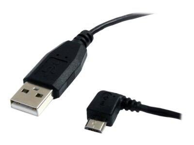 StarTech USB Kabel USB A auf Micro USB B linksgewinkelt 1,8m (UUSBHAUB6LA) Neu&O
