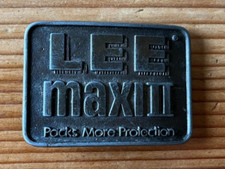 Vintage 70's Lee Maxi II Brass Belt Buckle