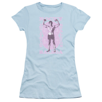 Rocky Juniors T-Shirt Flexing Light Blue Tee