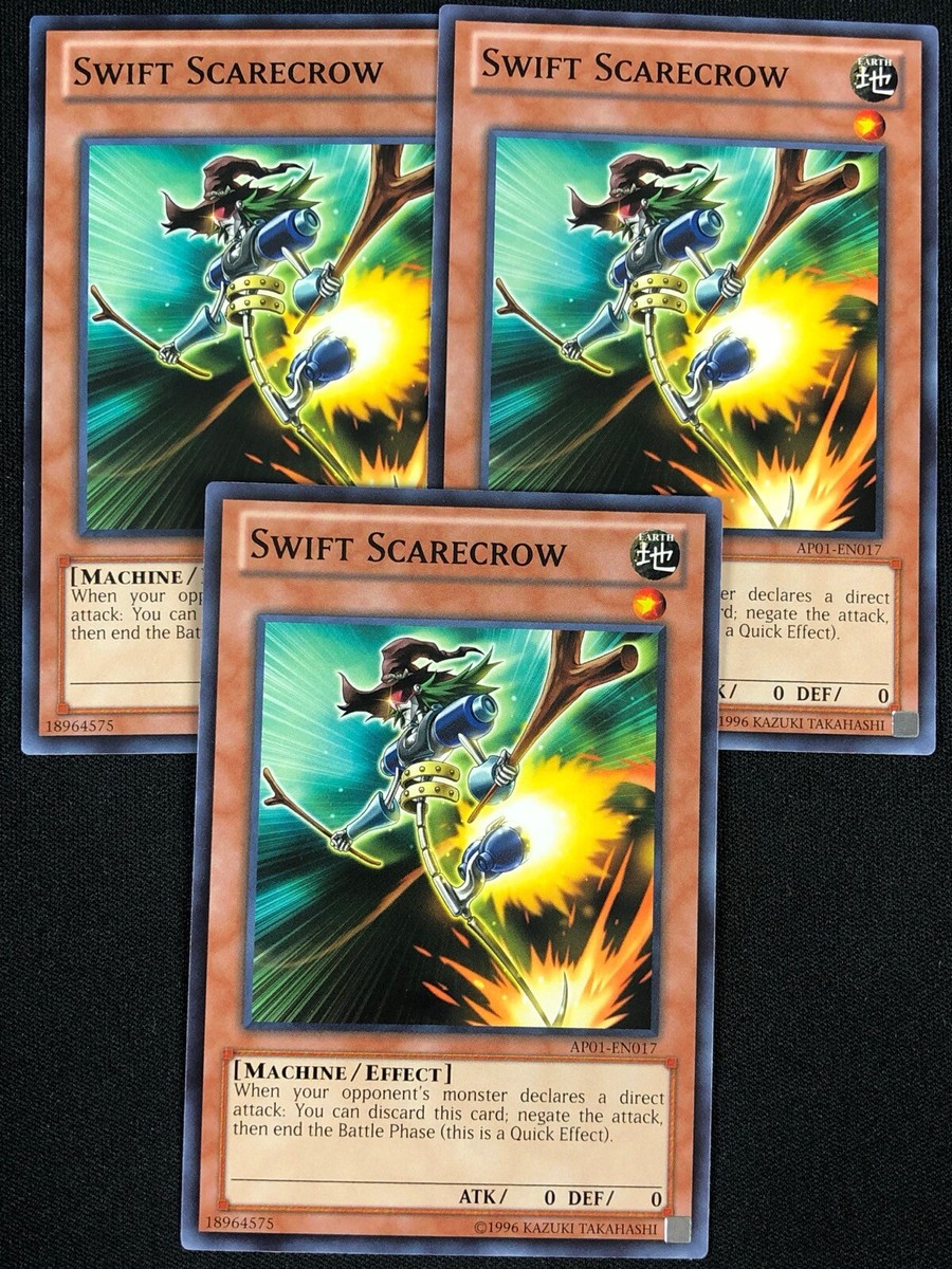 YUGIOH SWIFT SCARECROW AP01-EN017 COMMON X3 (NM)