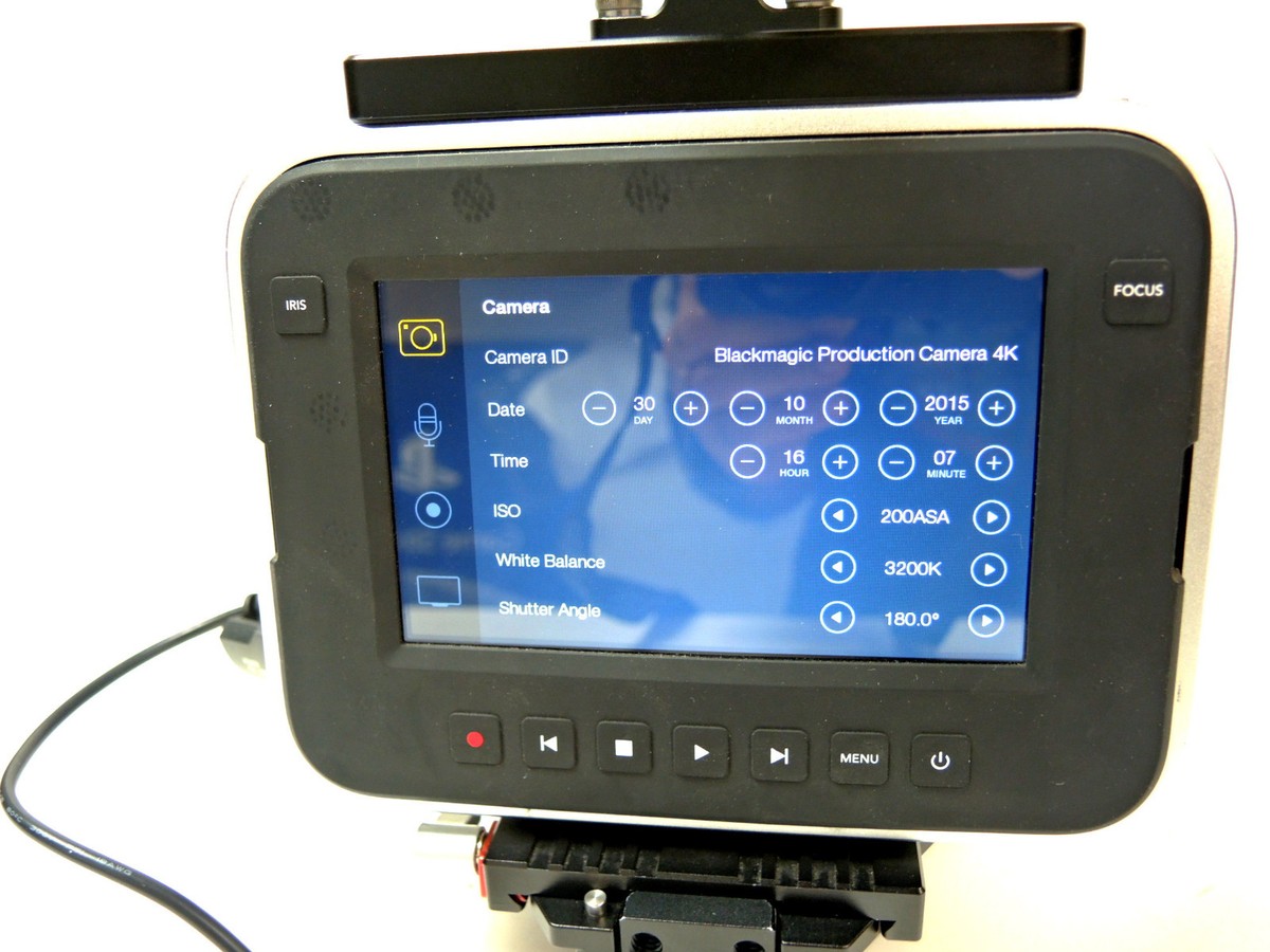 Blackmagic Design Production Camera 4K (EF Mount) - Black Wooden