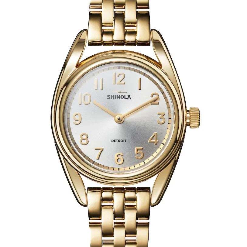 Женские часы Shinola The Derby 30mm Gold PVD S0120266183