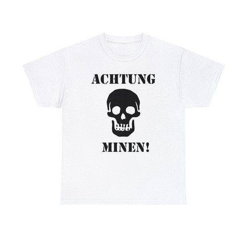 Achtung Minen T-Shirt German Attention Mines - Picture 6 of 49