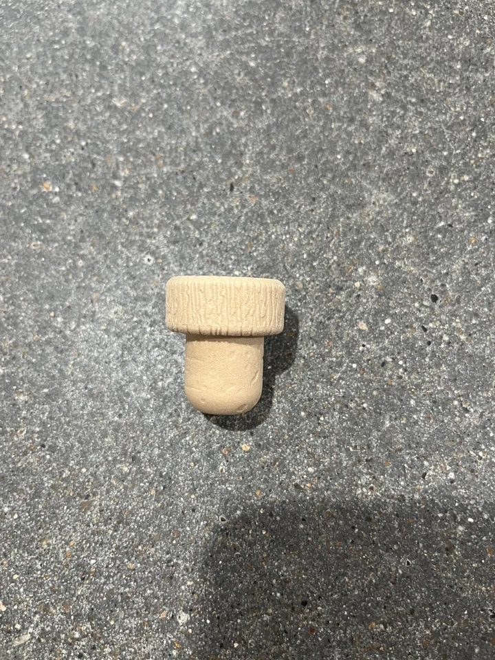 100 Tapi Beige Madera Sintética Grano Monobloque 29x13mm Superior, 19.5mm Ancho Vástago Foto 3 de 4