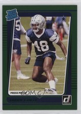 2021 Panini Donruss Rated Rookie Press Proof Green Jabril Cox #317 u8h