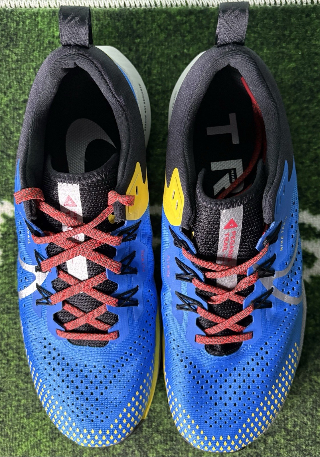 US Men’s 8.5/Women’s 10 - Nike React Pegasus Trail 4 “Light Photo Blue Silver” image 4