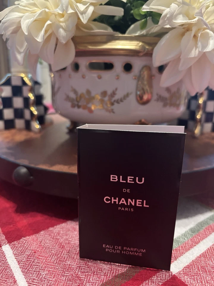 CHANEL VIP Bolsa de Viaje Bolsa PERFUME Azul Fragancia Muestra Set de Regalo de Vacaciones Hombres, Foto 3 de 4