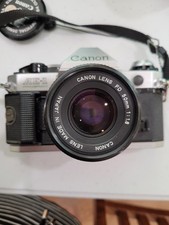 Canon AE-1 Program Camera Kit, 3 Lenses, Bag, Accessories, 1984 Olympics Cap