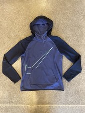 Nike Therma-Fit Hoodie Women s Size Medium Purple/Blue/Green