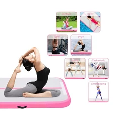 10FT Air Mat Track Inflatable Tumbling Gymnastics Mat Sports Training Home Gym