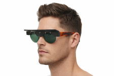 Futuristic Eccentric Vintage Maske Kappa Oval Half Rim Sunglasses 1990s Germany