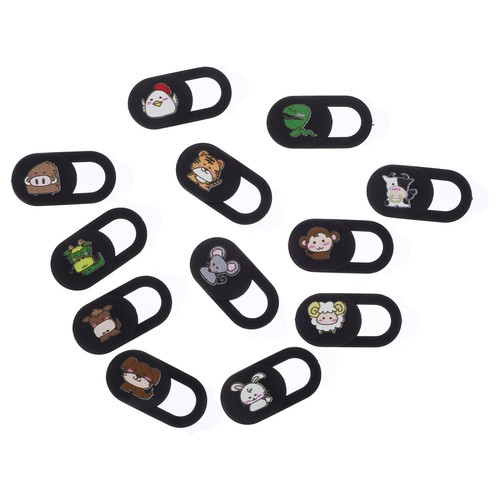 12 Pcs Sichtschutz Cartoon-Webcam-Abdeckung Laptop-Kamera-Abdeckfolie - 第 9/12 張圖片