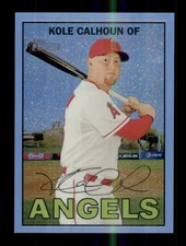 2016 TOPPS HERITAGE CHROME REFRACTOR /567 #40 KOLE CALHOUN LOS ANGELES ANGELS