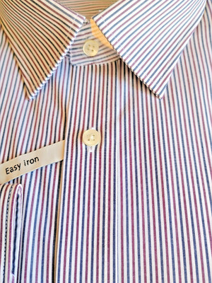 Herren Oberhemd Hemd Canda Langarm gestreift 45 regular fit C&A, Neu mit Etikett