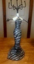 Mannequin Elegant Dress Jewelry Earring Stand Display Holder