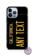 Funda de teléfono celular con diseño de matrícula de California para IPHONE SAMSUNG GOOGLE