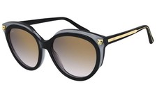 Cartier Ladies Sunglasses Cat de Cartier CT0197S-001 Black-Grey 54-17-140 BNIB