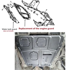 Engine Splash Guard For Honda CIVIC 12-15 1.5T Sedan Shield Cover Plastic Steel