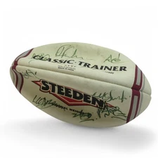 Steeden Classic Trainer Signed Autograph Rugby Ball Sporting Goods Collectables