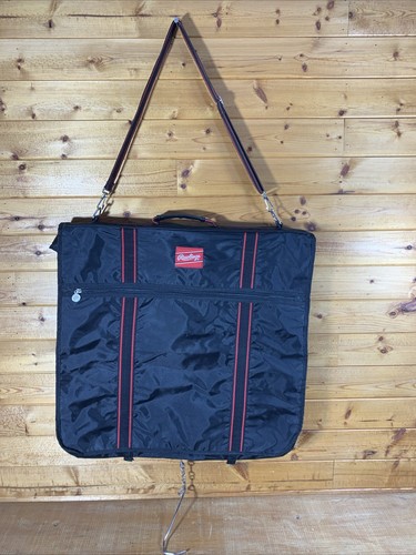Rare Black Nylon RAWLINGS Garment Weekender / Travel / Sports Bag