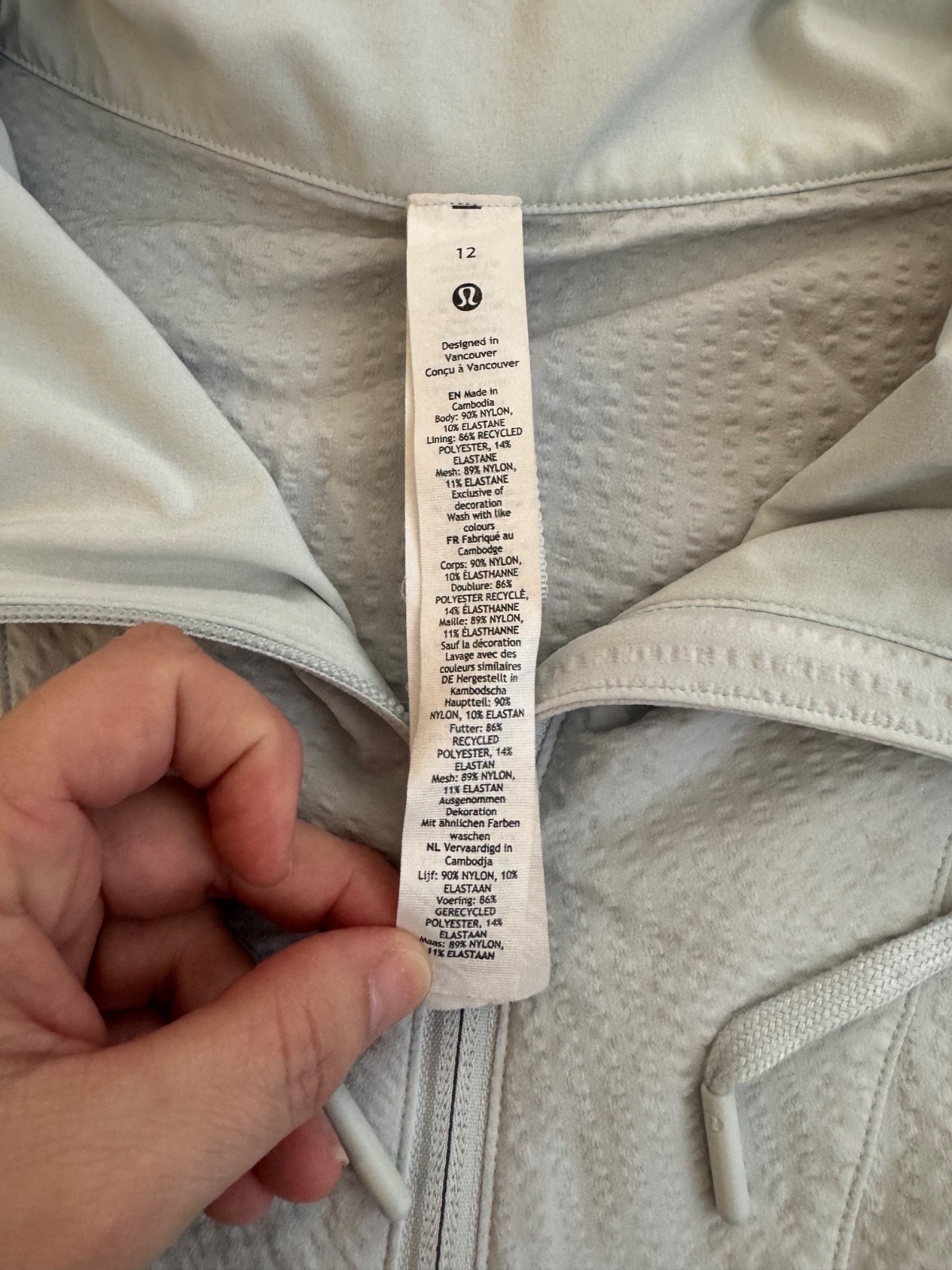 Lululemon Pack Light Pullover Packable Ocean Air … - image 5