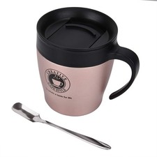 Tasse à Café Isotherme, 330ml Tasse à Café Double Paroi en Acier Inoxydable