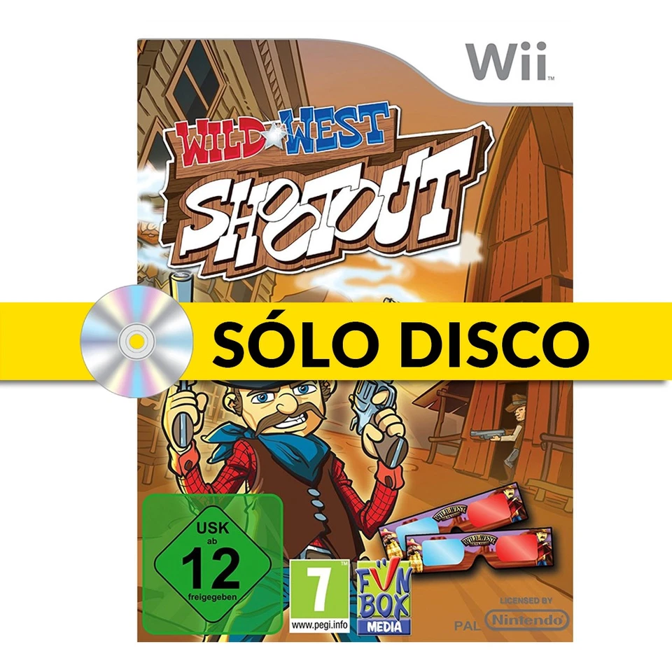 WILD WEST SHOOTOUT- Wii - USADO GARANTIZADO ( NO MANUAL), foto 1 de 3
